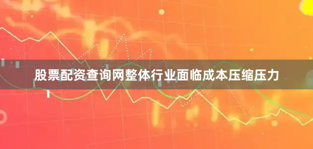 股票配资查询网整体行业面临成本压缩压力
